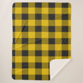 Geel en zwart sherpa deken (Voorkant)