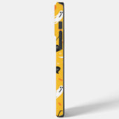 Geel en Zwart Spooky Patroon Case-Mate iPhone Case (Achterkant / Links)