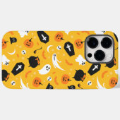 Geel en Zwart Spooky Patroon Case-Mate iPhone Case (Achterkant (horizontaal))
