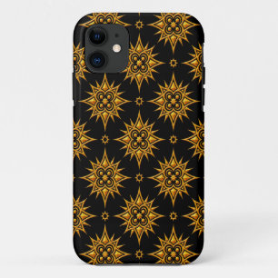 Geel en zwart Star-patroon Case-Mate iPhone Case