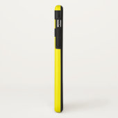 Geel en zwart Stripe Minimale Eenvoudige Naam robu Case-Mate iPhone Case (Achterkant/links)