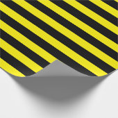 Geel en zwart strippapier cadeaupapier (Hoek)