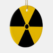 Geel en zwart van de radioactieve kernreactor keramisch ornament (Rechts)