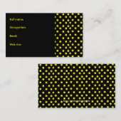 Geel en zwart Visitekaartje (Voorkant / Achterkant)