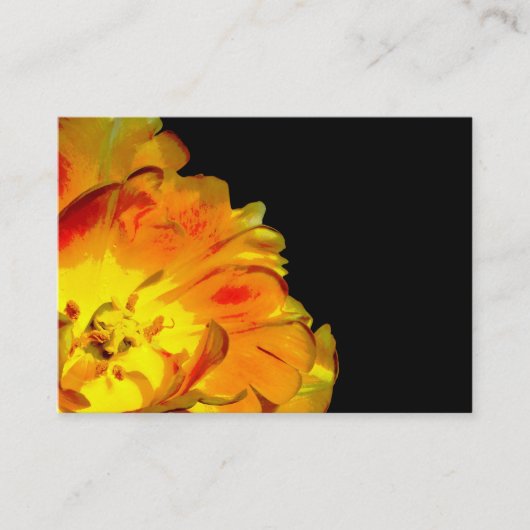 Geel en zwart Visitekaartje (Voorkant)