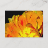 Geel en zwart Visitekaartje (Achterkant)