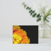 Geel en zwart Visitekaartje (Staand voorkant)