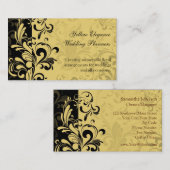 Geel en zwart visitekaartje (Voorkant / Achterkant)