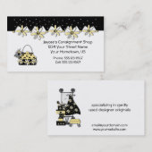 Geel en zwart Visitekaartje (Voorkant / Achterkant)