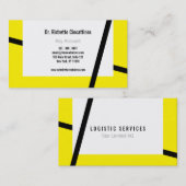 Geel en zwart visitekaartje (Voorkant / Achterkant)