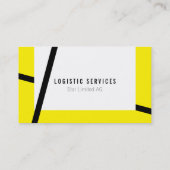 Geel en zwart visitekaartje (Achterkant)