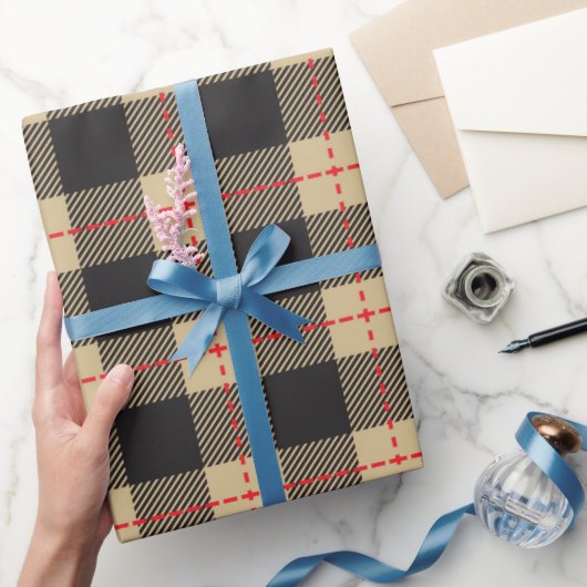 Geel en zwart-witgeel cadeaupapier (Geschenken)