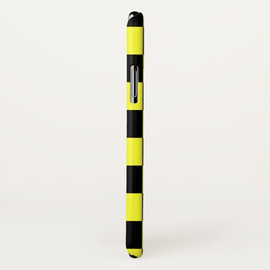 Geel en zwart-witpatroon Case-Mate iPhone case (Achterkant / rechts)