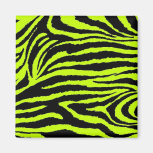 Geel en zwart Zebra Magneet
