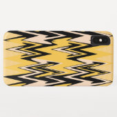 Geel en zwart Zigzag Abstract Chevron Case-Mate iPhone Case (Achterkant (horizontaal))