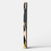 Geel en zwart Zigzag Abstract Chevron Case-Mate iPhone Case (Achterkant / Links)
