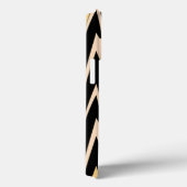 Geel en zwart Zigzag Chevron Pattern Case-Mate iPhone Case (Achterkant / Rechts)
