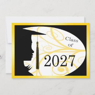 Geel en Zwarte Silhouet 2027 Kaart
