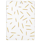 Geel encils Roze Apple-lesbord Klembord (Achterkant)