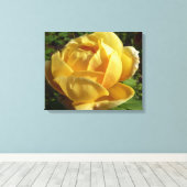 Geel Engels Roos Canvas Afdruk (Insitu (Houten vloer))