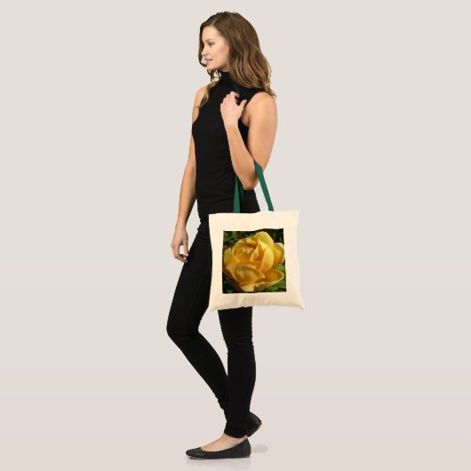 Geel Engels Roos Tote Bag (Voorkant (model))