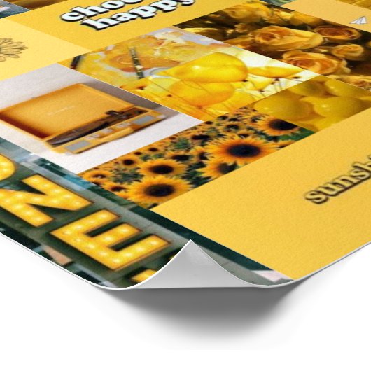 geel esthetisch collage poster (Hoek)