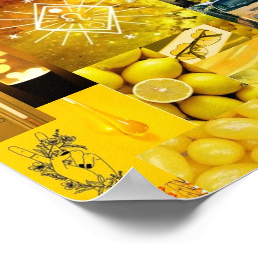 geel esthetisch poster (Hoek)
