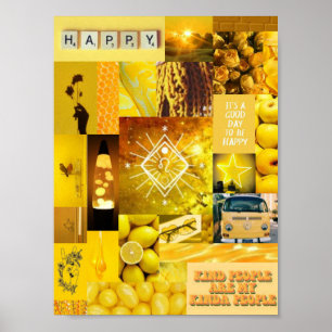 geel esthetisch poster