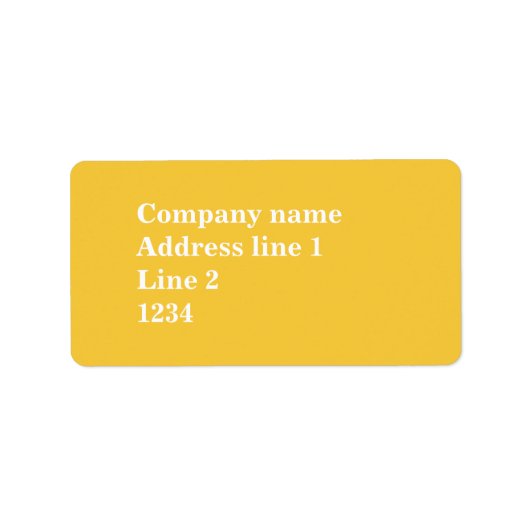 Geel Etiket (Voorkant)