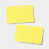 Geel #FFF555, Golden Glow Badge (Voor- en achterkant)