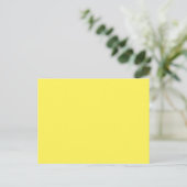 Geel #FFF555, Golden Glow Briefkaart (Staand voorkant)