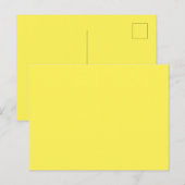 Geel #FFF555, Golden Glow Briefkaart (Voorkant / Achterkant)