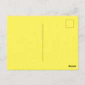 Geel #FFF555, Golden Glow Briefkaart (Achterkant)