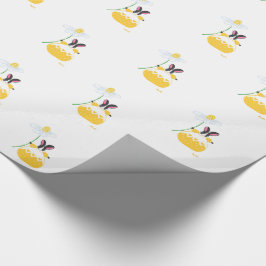 Geel Fifi Daisy Bunny Wrapping Papier