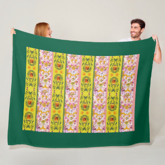 Geel Fleece Deken
