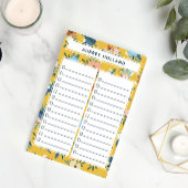 geel flessenpatroon voor het maken van lijsten post-it® notes