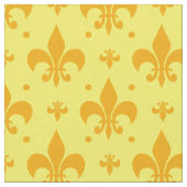 Geel Fleur-de-lis-patroonontwerp  Stof (Close Up)