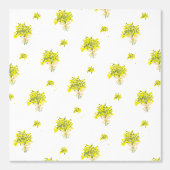 Geel Floral Boeket Wallpaper Behang (Voorkant)