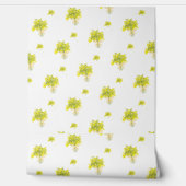 Geel Floral Boeket Wallpaper Behang (Afrollen)