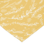 Geel Floral Garland Pattern Tafelkleed (Gekanteld)
