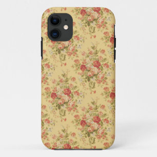  geel Floral iPhone 5 Hoesje