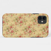 geel Floral iPhone 5 Hoesje (Achterkant (horizontaal))