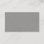 Geel Floral Pattern - Business Visitekaartje (Achterkant)