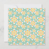 Geel Floral Pattern Kaart (Voorkant)