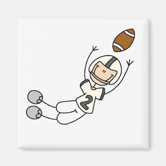 Geel Football speler magneet (Voorkant)