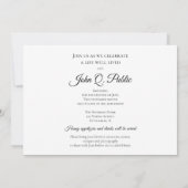 Geel Forsythia Bloemen Wonen Begrafenisfeest Kaart (Achterkant)