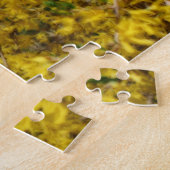 Geel Forsythia Flowers Orton Effect Legpuzzel (Zijkant)