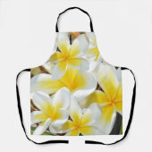 Geel Frangipani boeket, full print Schort (Voorkant)