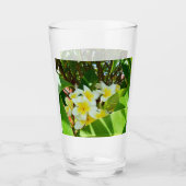 Geel Frangipani-boom, Drink-glas Glas (Voorkant)