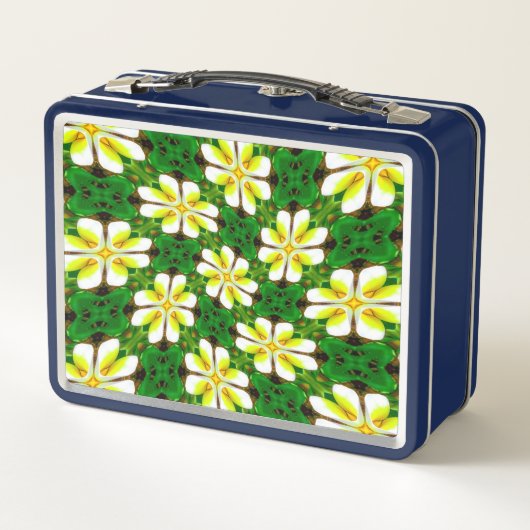 geel Frangipani-patroon (Achterkant)